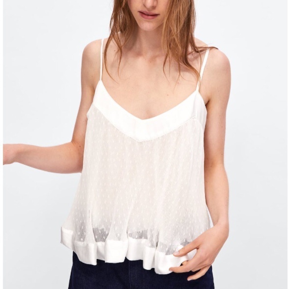 ZARA Pleated Top